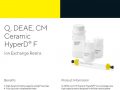 [데이터시트] Q, DEAE, CM Ceramic HyperD® F Ion Exchange Resins