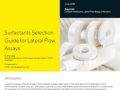 Surfactants Selection Guide for Lateral Flow Assays