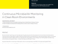 Continuous Microbial Air Monitoring in Clean Room Environments