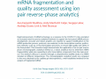 mRNA fragmentation and quality assessment using ion pair reverse-phase analytics